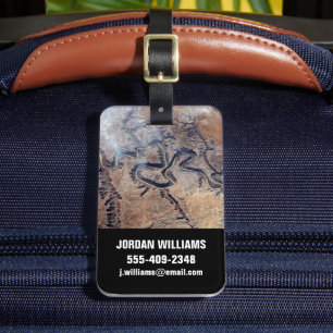 Etiqueta De Bagagem O Rio Verde E Seus Canyons Tributários Em Utah