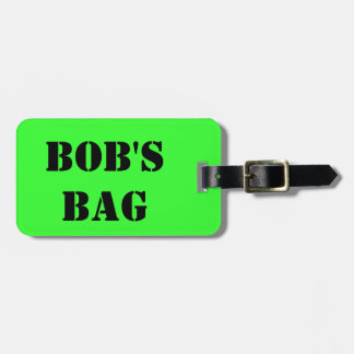Etiqueta De Bagagem O saco de Bob