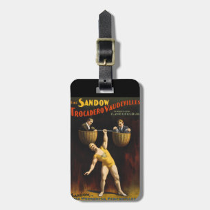 Etiqueta De Bagagem O Sandow Eugen Sandow Levantador de Peso Vaudevill
