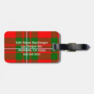 Etiqueta De Bagagem O Tag da bagagem de MacGregor personaliza por