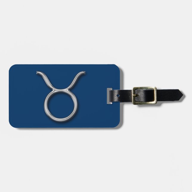 Etiqueta De Bagagem O Taurus Zodíaco-Personaliza (Frente Horizontal)