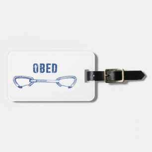 Etiqueta De Bagagem Obed Rock Climbing Quickdraw