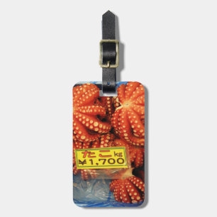 Etiqueta De Bagagem Octopus Tako た こ Tsukiji Fish Market, Tóquio,