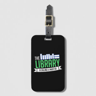 Etiqueta De Bagagem Oferta de Livros da Biblioteca Bibliotecária
