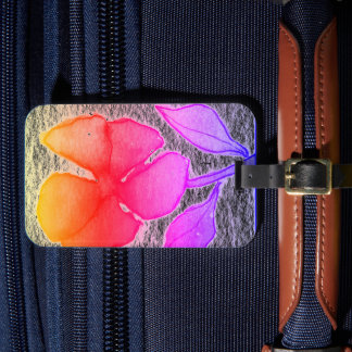 Etiqueta De Bagagem Ofertas do meu plug- g de pinturas florais origina