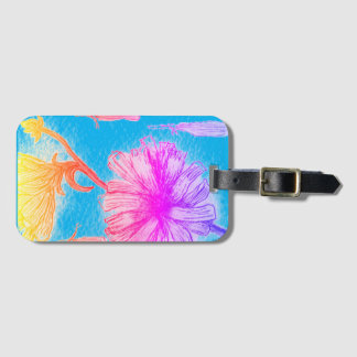 Etiqueta De Bagagem Ofertas do meu plug- g de pinturas florais origina