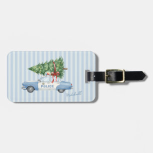 Etiqueta De Bagagem Oficial de polícia moderno personalizado Natal Car