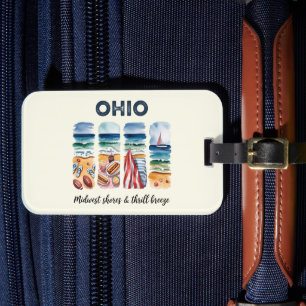 Etiqueta De Bagagem Ohio - Midwest Shores & Thrill Breeze