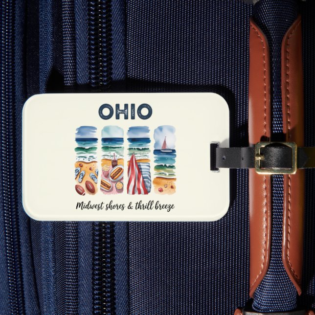 Etiqueta De Bagagem Ohio - Midwest Shores & Thrill Breeze (Frente Insitu 4)
