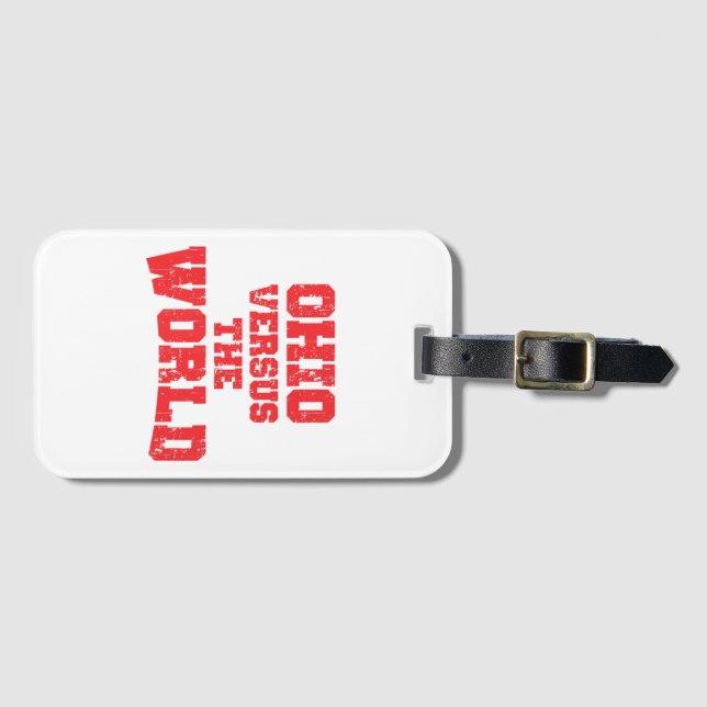ETIQUETA DE BAGAGEM OHIO VERSUS O MUNDO (Frente Horizontal)