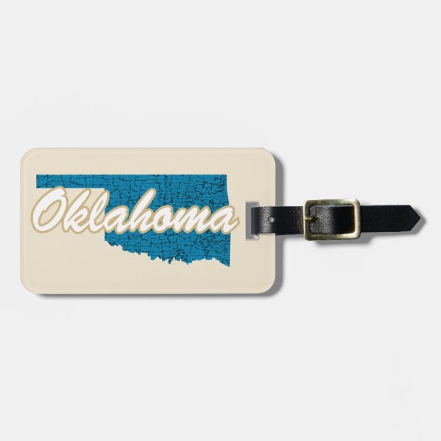 Etiqueta De Bagagem Oklahoma (Frente Horizontal)