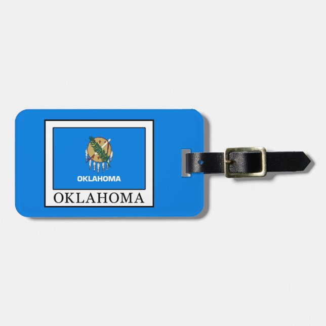 Etiqueta De Bagagem Oklahoma (Frente Horizontal)