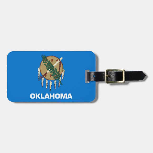 Etiqueta De Bagagem Oklahoma (Frente Horizontal)