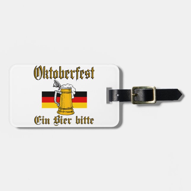 Etiqueta De Bagagem Oktoberfest Gear (Frente Horizontal)