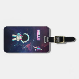 Etiqueta De Bagagem Olá do espaço.