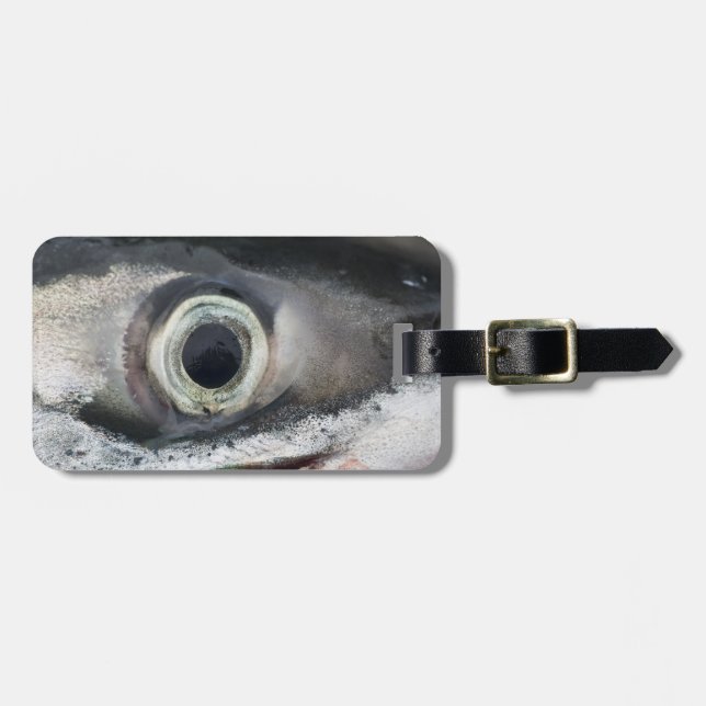 Etiqueta De Bagagem Olho Salmon (Frente Horizontal)