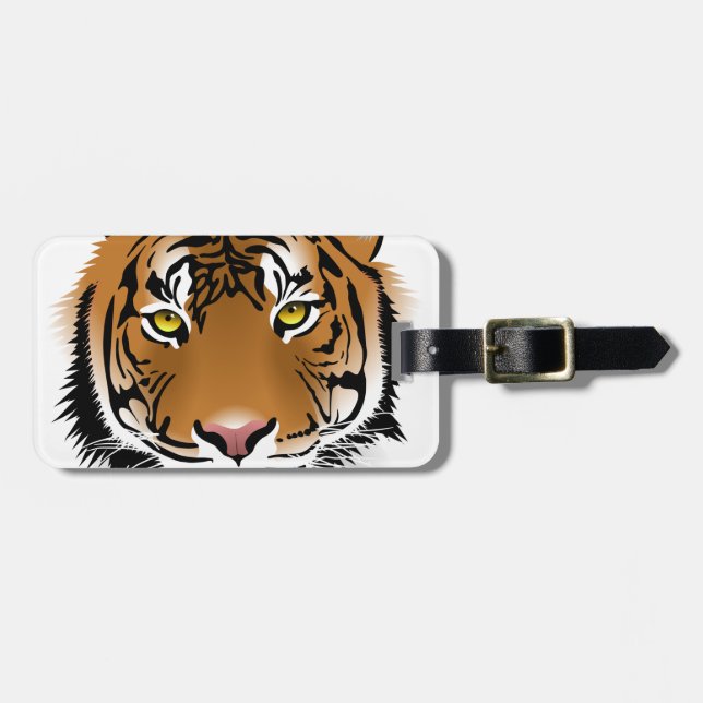 Etiqueta De Bagagem Olhos de Tigre (Frente Horizontal)