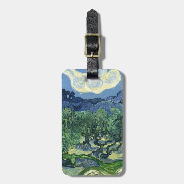 Etiqueta De Bagagem Oliveiras de Van Gogh | | 1889 (Frente Vertical)