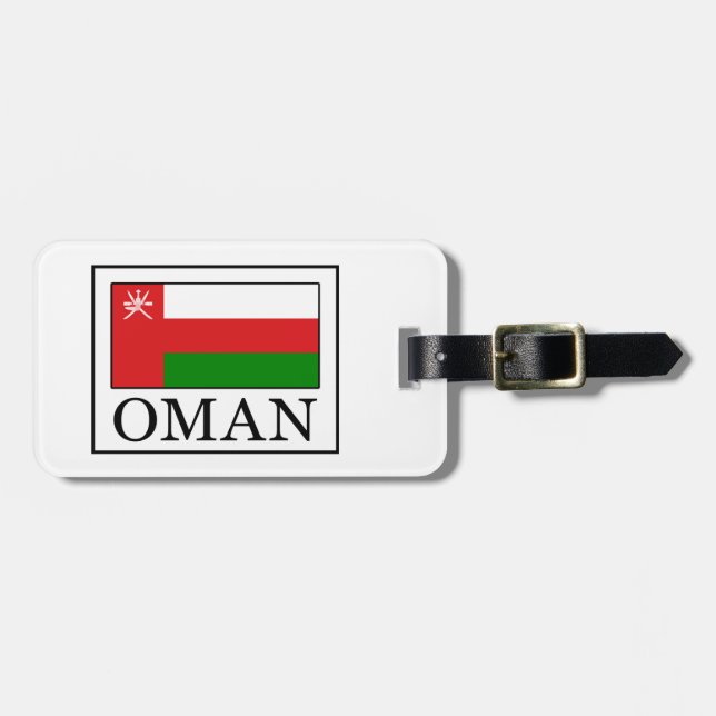 Etiqueta De Bagagem Omã (Frente Horizontal)