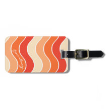 Onda Retro Groovy Ferrugem Laranja Creme Personali
