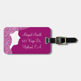 Etiqueta De Bagagem Ondas de impressão digital