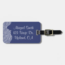 Etiqueta De Bagagem Ondas de impressão digital