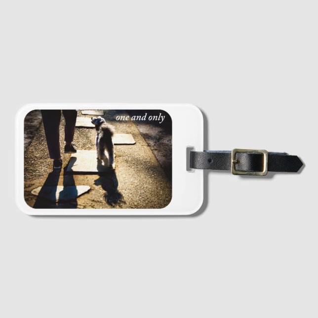 Etiqueta De Bagagem one and only 犬と散歩のラゲッジタグ (Frente Horizontal)