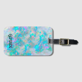 etiqueta de bagagem opal gemstone
