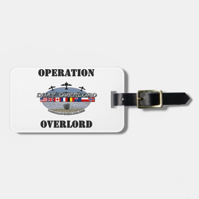 Etiqueta De Bagagem Operação Overlord 1944 (Frente Horizontal)