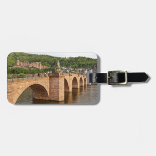 Etiqueta De Bagagem Opinião de Heidelberg com o Neckar