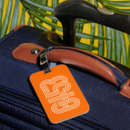 Etiqueta De Bagagem Orange 6453 Luggage Tag
