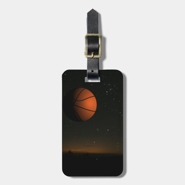 Etiqueta De Bagagem Orange Moon (Frente Vertical)