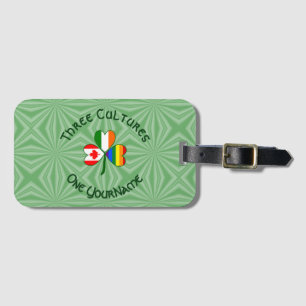 Etiqueta De Bagagem Orgulho gay Ireland Canada Shamrock Flag Personali