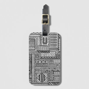 Etiqueta De Bagagem Ornamento étnico