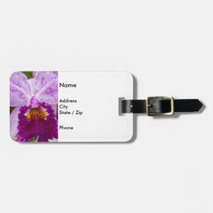 Etiqueta De Bagagem Orquídea de Paixão Roxo