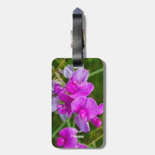 Etiqueta De Bagagem Orquídeas roxas