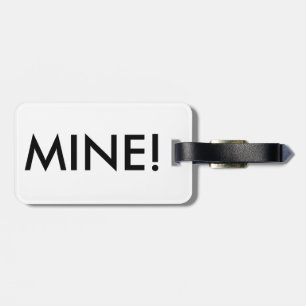 Etiqueta De Bagagem Os doces listram a "mina!" Etiqueta da bagagem