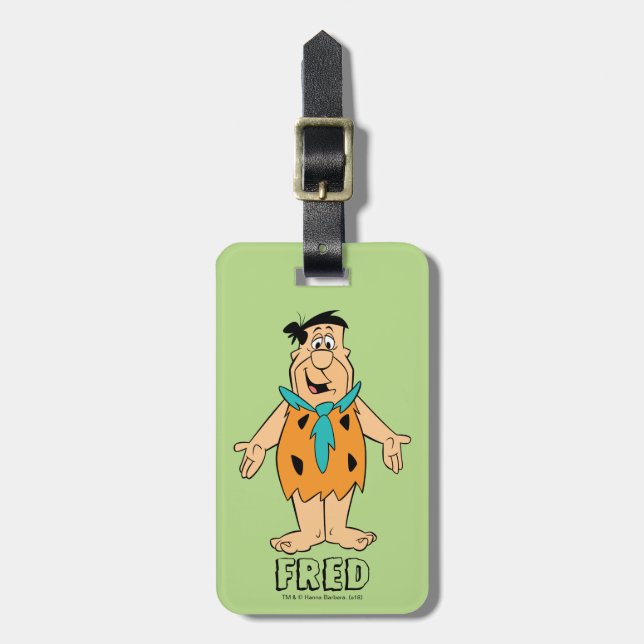 Etiqueta De Bagagem Os Flintstones | Fred Flintstone (Frente Vertical)