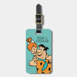 Etiqueta De Bagagem Os Flintstones   Fred & Pebbles Flintstone