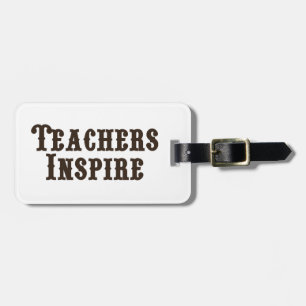 Etiqueta De Bagagem Os professores inspiram