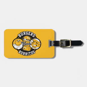 Etiqueta De Bagagem Os titã adolescentes vão! hamburgueres de   cont