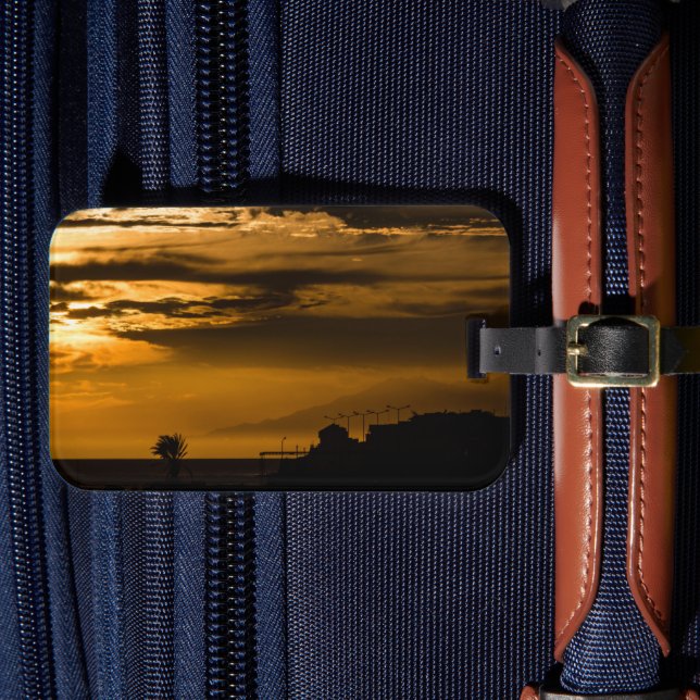 Etiqueta De Bagagem Ouro Sky (Frente Insitu 4)