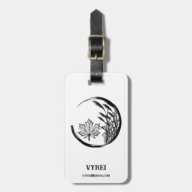 Etiqueta De Bagagem Outono / Queda (Frente Vertical)