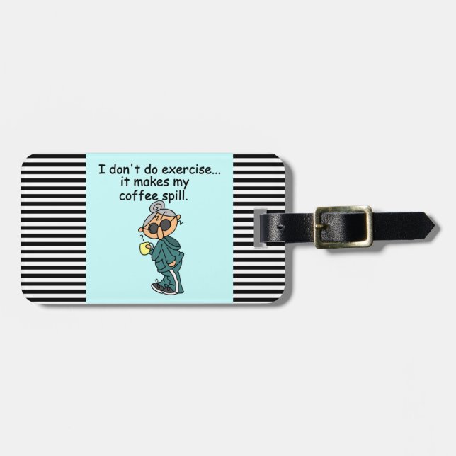 Etiqueta De Bagagem Outra Razão Para Não Exercer (Frente Horizontal)