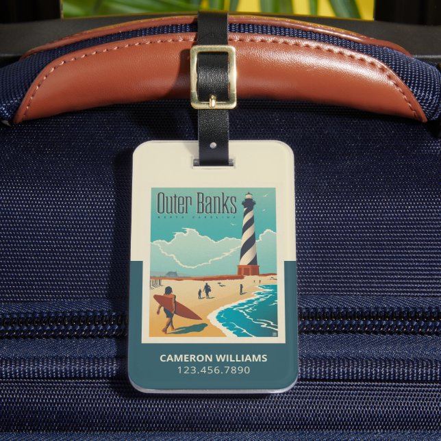 Etiqueta De Bagagem Outros bancos | Carolina do Norte (Frente Insitu 2)