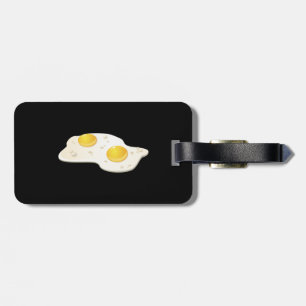 Etiqueta De Bagagem Ovos fritos da comida do pulso aleatório
