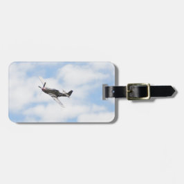 Etiqueta De Bagagem P51 Mustang em Voo