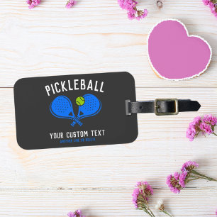 Etiqueta De Bagagem Paddle & Ball do Team Club do Pickleball Personali