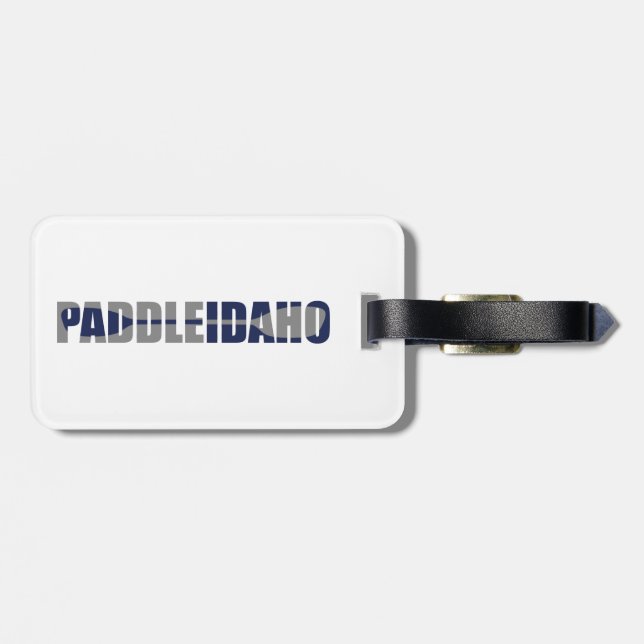Etiqueta De Bagagem Paddle Idaho Kayaking (Traseira Horizontal)
