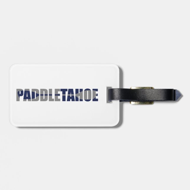 Etiqueta De Bagagem Paddle Lake Tahoe Kayaking (Traseira Horizontal)